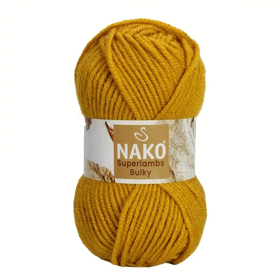 Nako Superlambs Bulky – 14516 – MUSTÁR