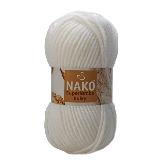 Nako Superlambs Bulky – 208 – FEHÉR