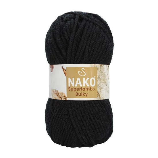 Nako Superlambs Bulky – 217 – FEKETE
