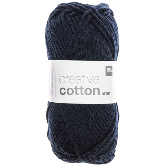 Rico Creative Cotton 100% vastag pamut - sötétkék