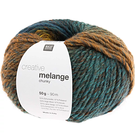 Rico Creative Melange Chunky - fahéj-azúr
