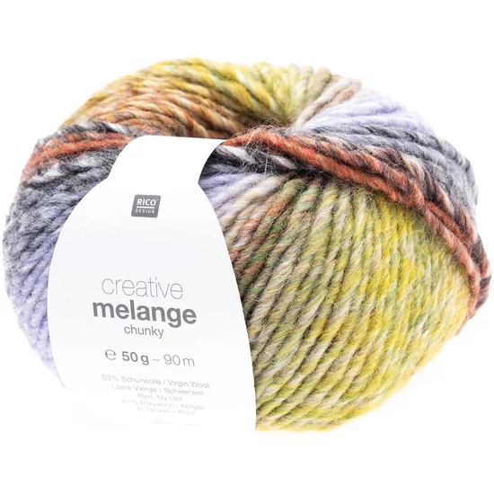 Rico Creative Melange Chunky - narancs-sárga