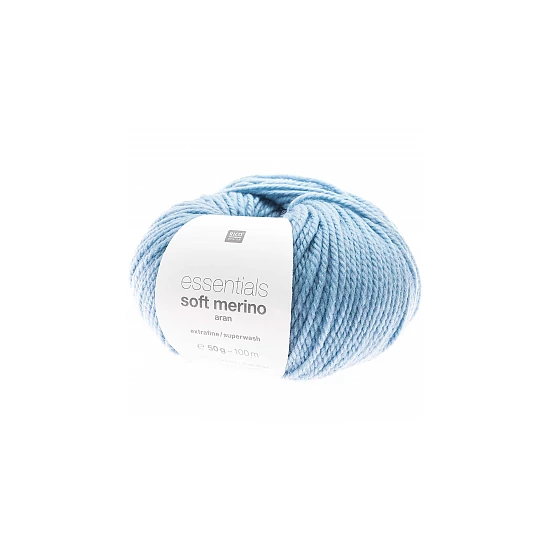 Rico Essentials Soft Merino Aran - égkék