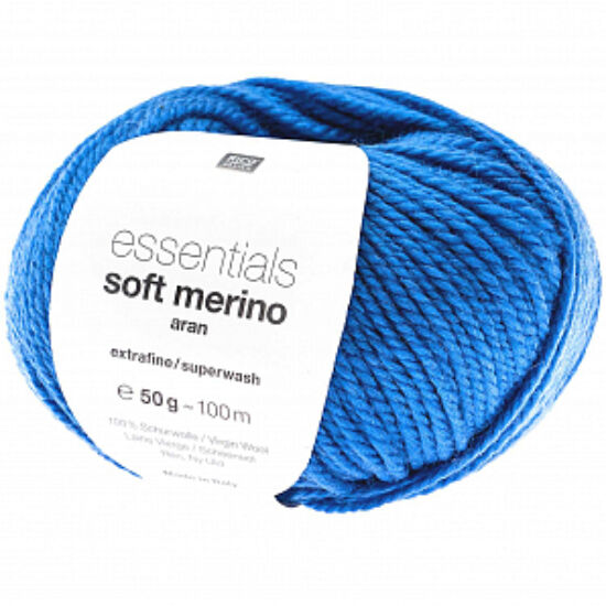 Rico Essentials Soft Merino Aran - kék