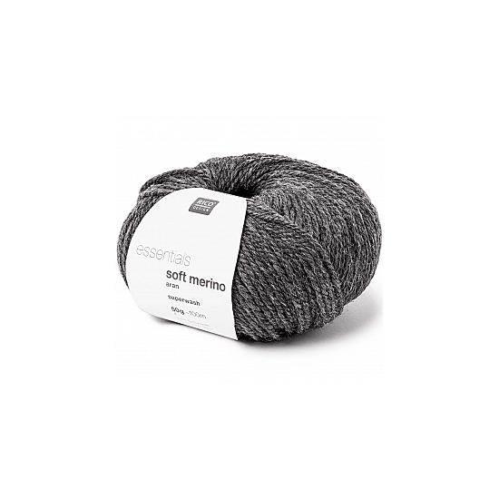 Rico Essentials Soft Merino Aran - szürke