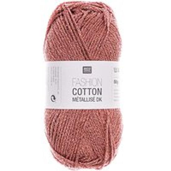 Rico Fashion Cotton metalize - Rubin