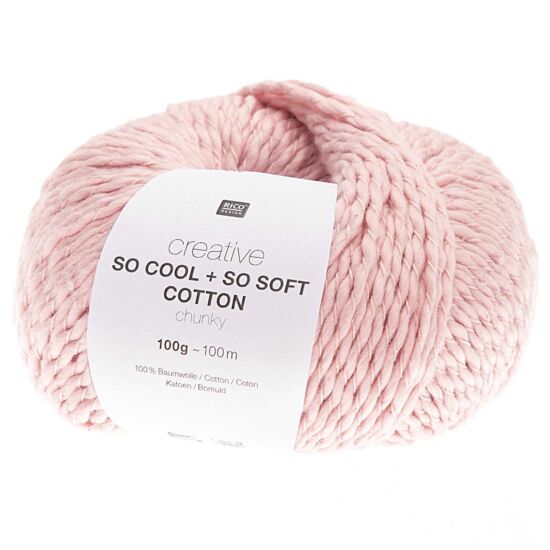 Rico So Cool + So Soft Cotton Chunky - babarózsa