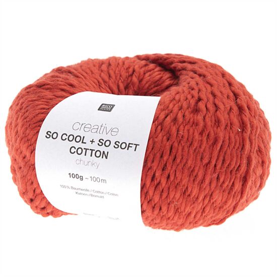 Rico So Cool + So Soft Cotton Chunky - piros