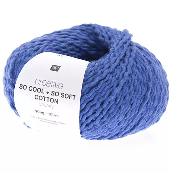 Rico So Cool + So Soft Cotton Chunky - királykék