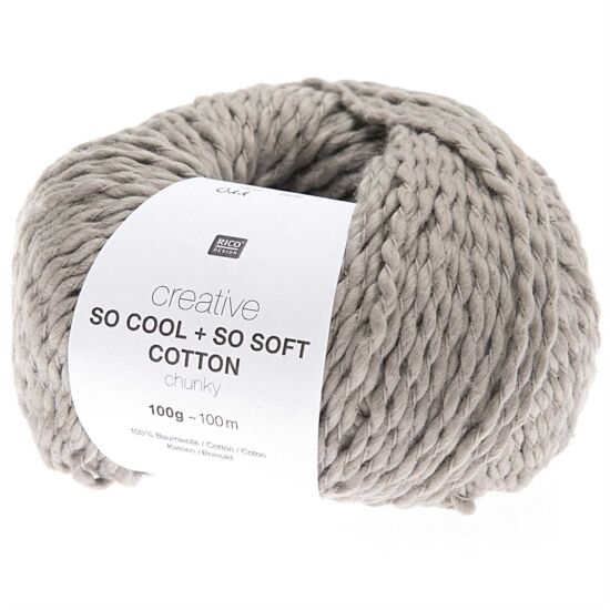 Rico So Cool + So Soft Cotton Chunky - szürke