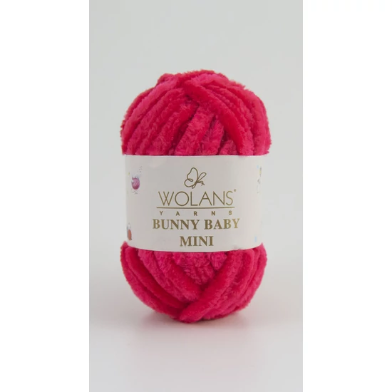 Bunny Baby MINI plüssfonal - sötét pink