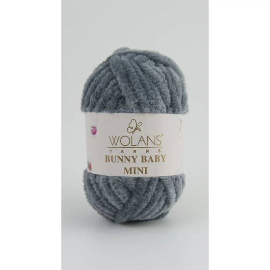 Bunny Baby MINI plüssfonal - szürke