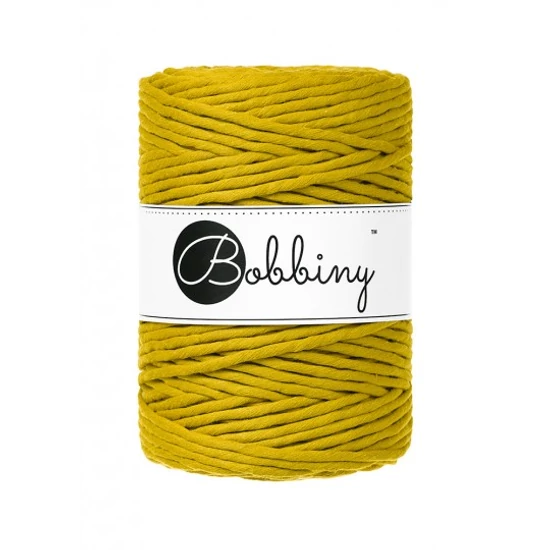 Bobbiny_makramé_fonal_5 mm_SPICY YELLOW