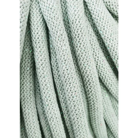 Bobbiny Zsinórfonal Jumbo 9 mm - Glossy Milky Green - 10 m