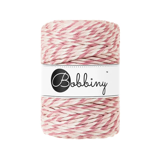 Bobbiny kifésülhető makramé fonal 5 mm - Magical Collection - Pastel Pink