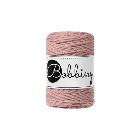 Bobbiny 3 Ply Makramé fonal 1,5 mm - Blush