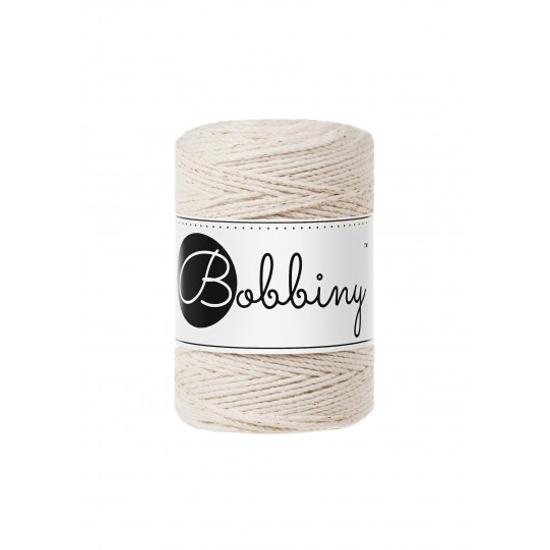 Bobbiny 3 Ply Makramé fonal 1,5 mm - NATÚR ARANY
