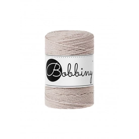 Bobbiny 3 Ply Makramé fonal 1,5 mm - Nude