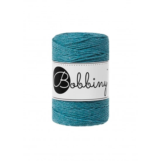 Bobbiny 3 Ply Makramé fonal 1,5 mm - TEAL