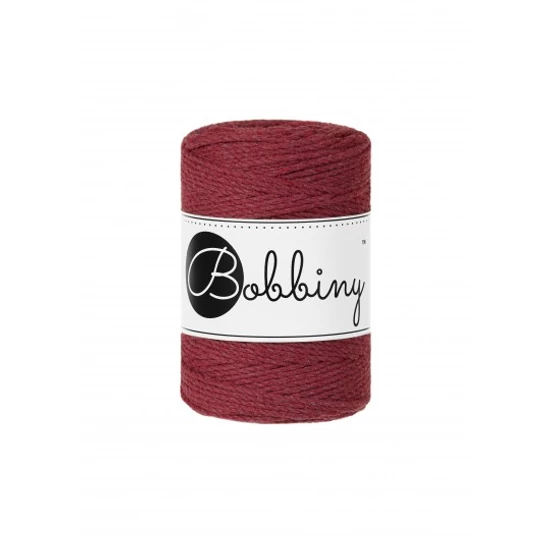 Bobbiny 3 Ply Makramé fonal 1,5 mm - vadrózsa