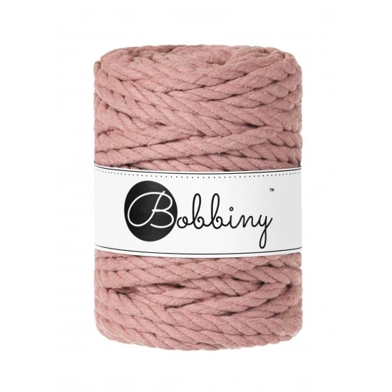 Bobbiny 3 Ply Makramé kötél 9 mm - Blush