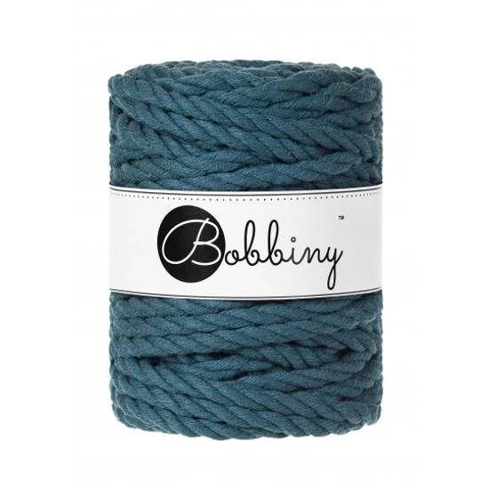 Bobbiny 3 Ply Makramé kötél 9 mm - Petrol