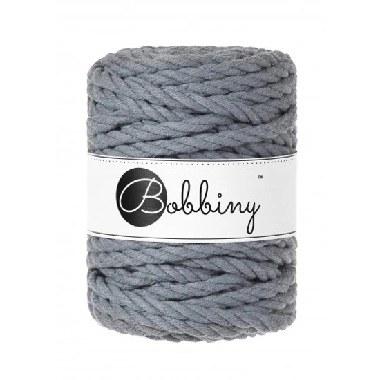 Bobbiny 3 Ply Makramé kötél 9 mm - Steel