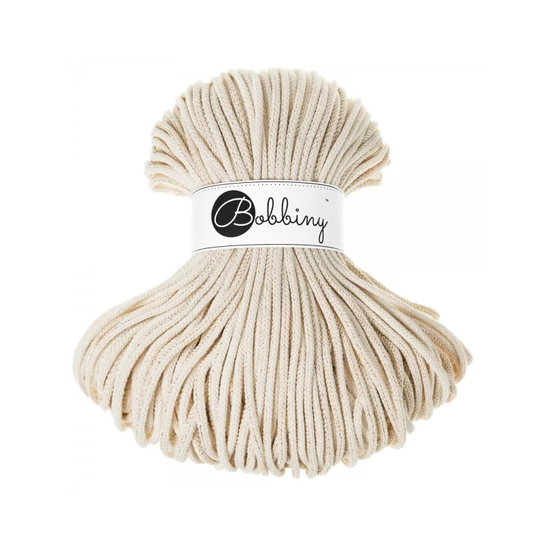 Bobbiny Premium zsinórfonal 5 mm – NATÚR ARANY - 100 m