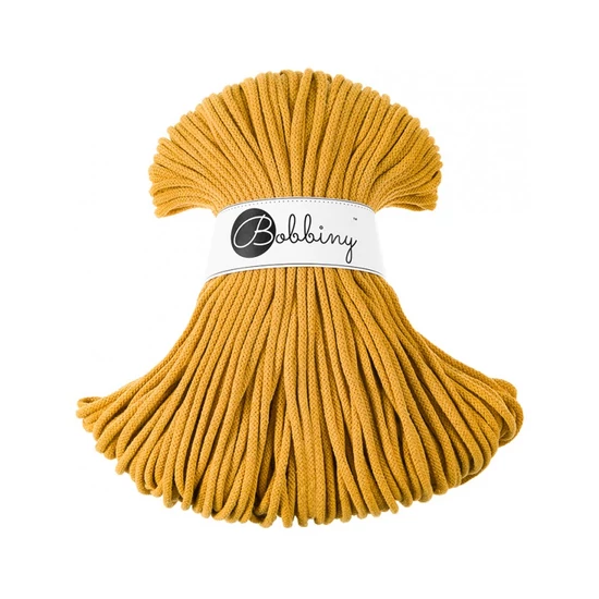 Bobbiny Premium Zsinórfonal 5 mm – mustár - 100 m