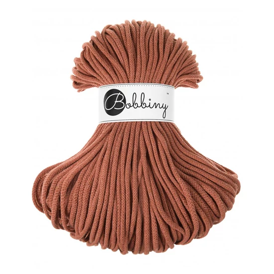 Bobbiny Premium zsinórfonal 5 mm – Terrakotta - 100 m