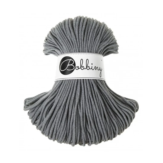 Bobbiny Zsinórfonal Junior 3 mm – STEEL/acélszürke