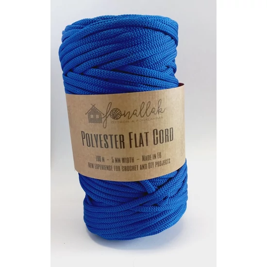 Fonallak PP flat cord - KIRÁLYKÉK