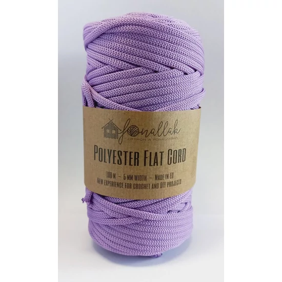 Fonallak PP flat cord - LEVENDULA