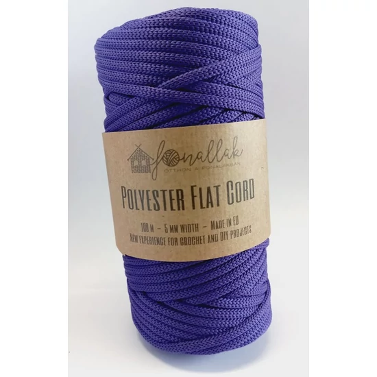 Fonallak PP flat cord - PÜSPÖKLILA