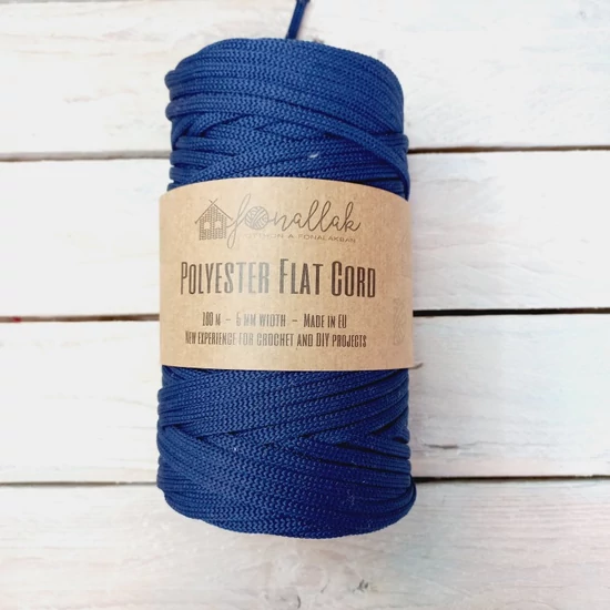 Fonallak PP flat cord - TENGERÉSZKÉK