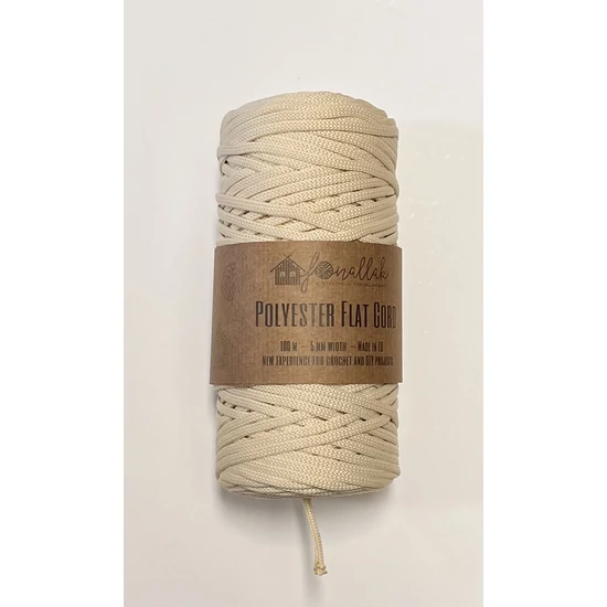 Fonallak PP flat cord - VANÍLIA