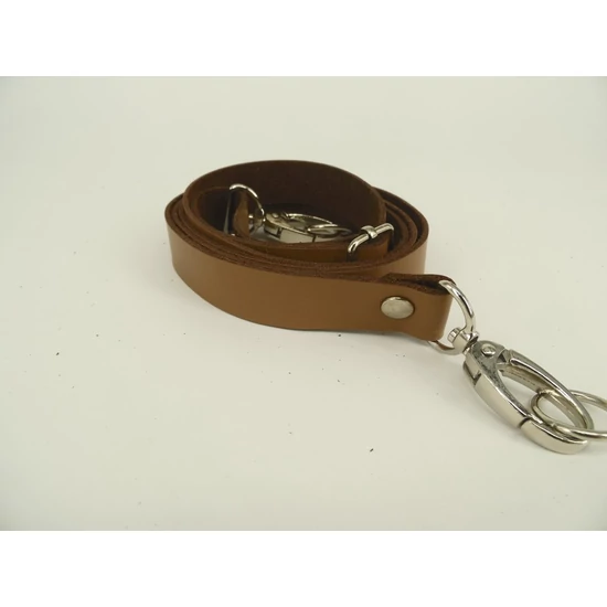 Bőr táskapánt cross body 120 cm - tevebarna