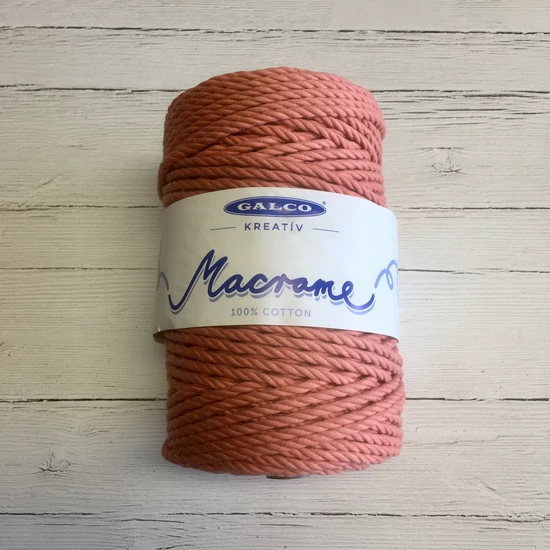 Galco Kreatív sodrott makraméfonal 4 mm - 100 m - lazac