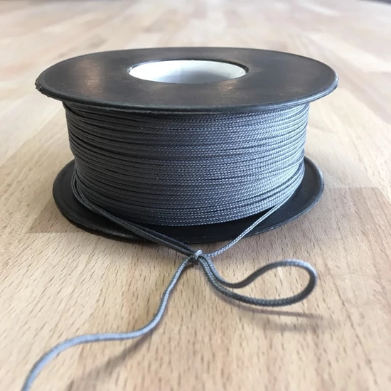 Makramézsinór nanocord PP 1 mm - Ónszürke