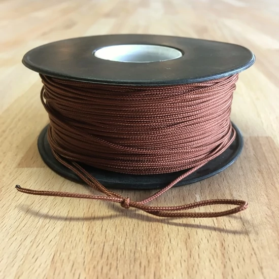 Makramézsinór nanocord PP 1 mm - Barna