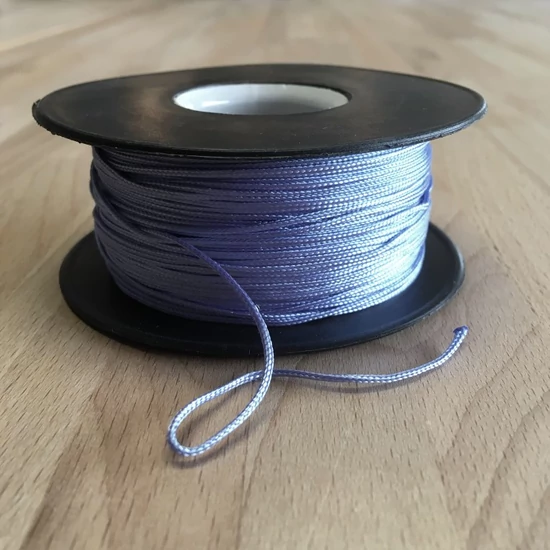 Makramézsinór nanocord PP 1 mm - Jégkék
