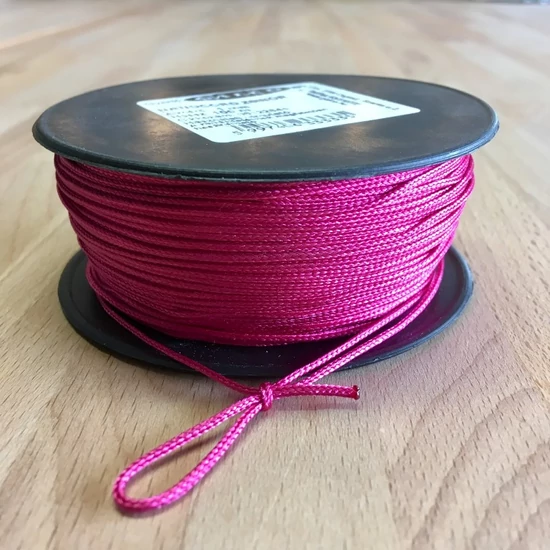Makramézsinór nanocord PP 1 mm - Magenta