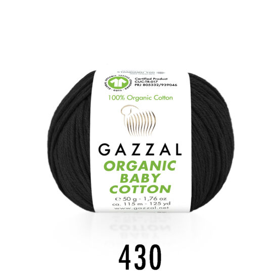 Gazzal Organic Baby Cotton – fekete