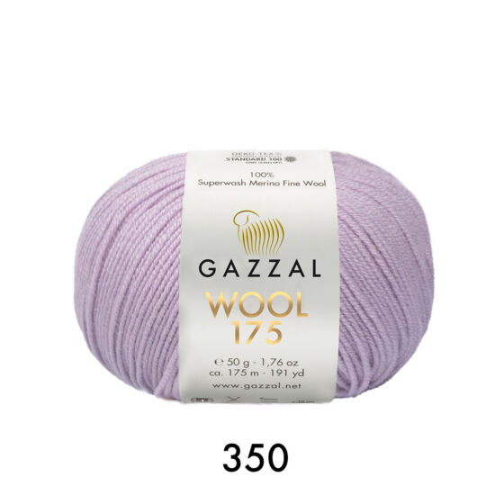 Gazzal Wool 175 100% merino – levendula