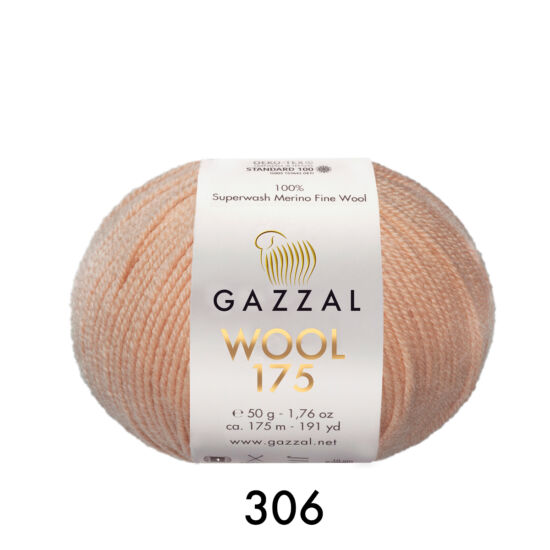 Gazzal Wool 175 100% merino – bézs