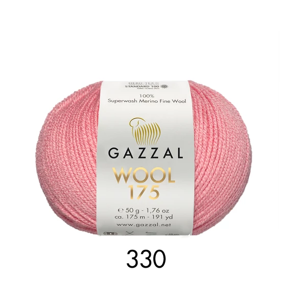 Gazzal Wool 175 100% merino – pink