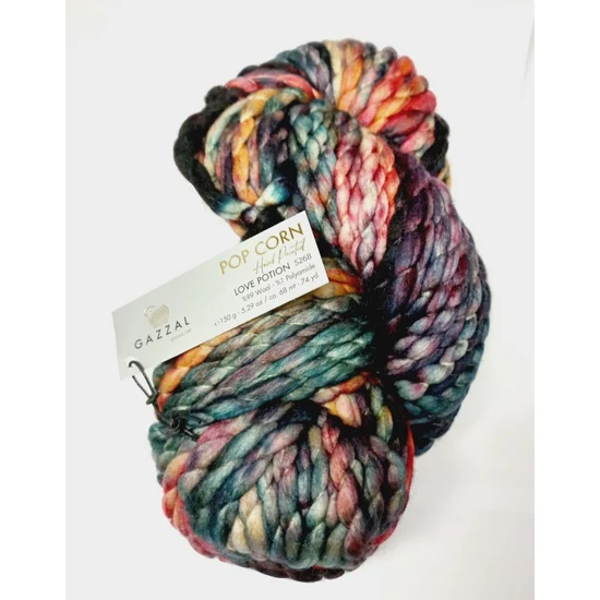 Gazzal PopCorn kézzel festett fonal - LOVE POTION - 5268