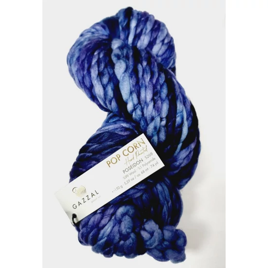 Gazzal PopCorn kézzel festett fonal – POSEIDON – 5269