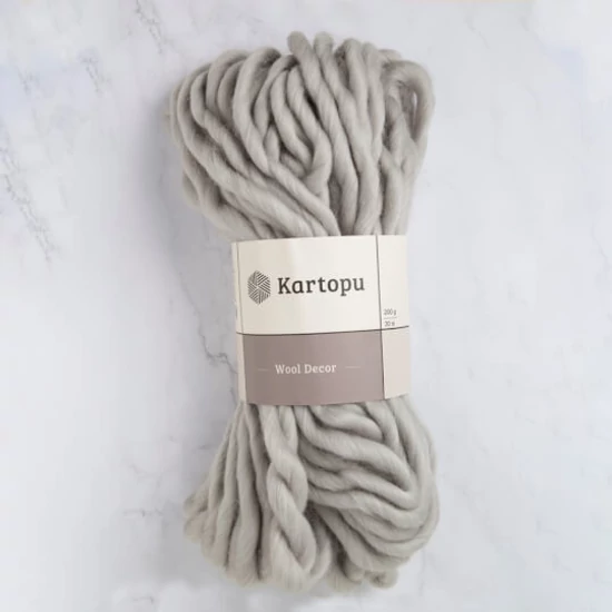 Kartopu Decor Wool 100% gyapjú fonal - szürke