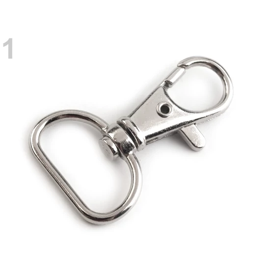 Fém karabiner bújtatóval, 18 mm
